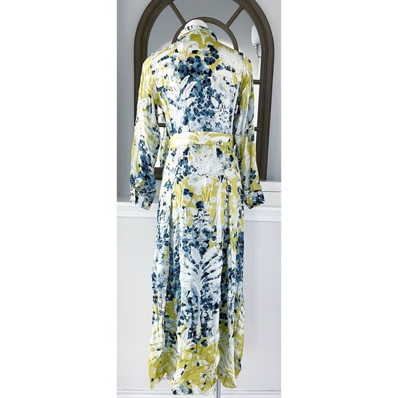 Falguni Shane Peacock Yellow Divine Long Maxi Dress, NWT, Size M - Picture 7 of 16